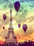 Eiffel Tower & Hot Air Balloons